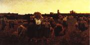 Jules Breton The Recall of the Gleaners china oil painting reproduction